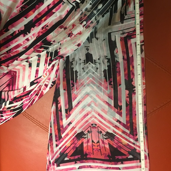 Style & Co Women's Blouse, long sleeve, Pink/black - Picture 5 of 8